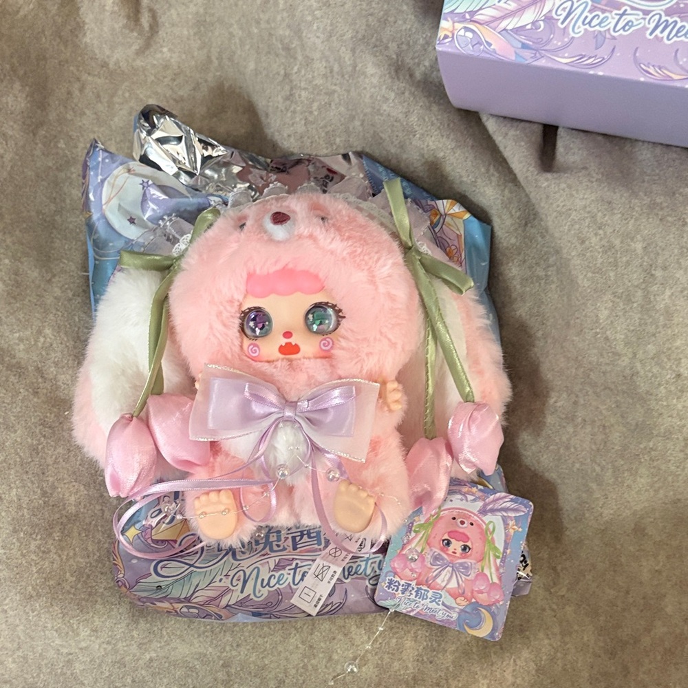 Naifu Kebidou Milk Bunny CONFIRMED Pink Tulip Bunny